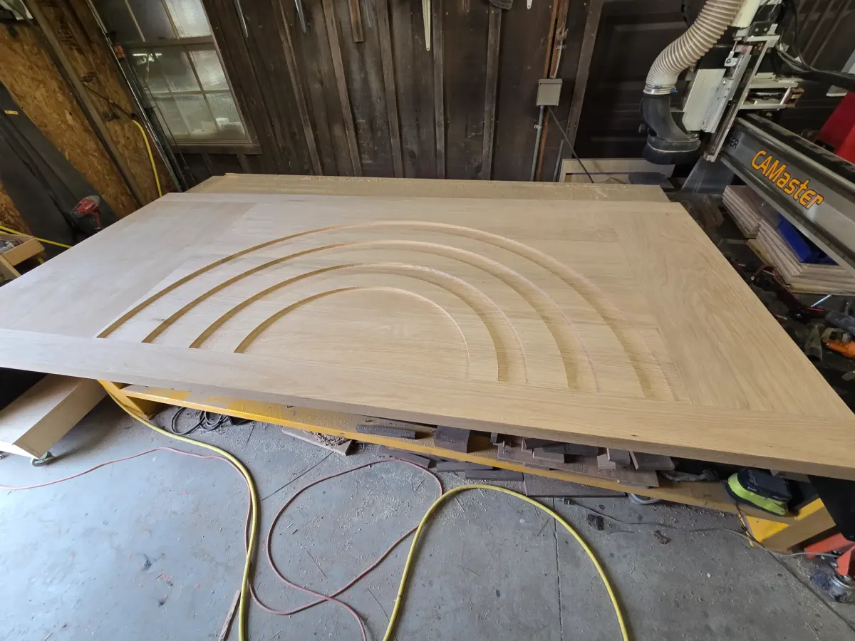 Architectural CNC wood panel