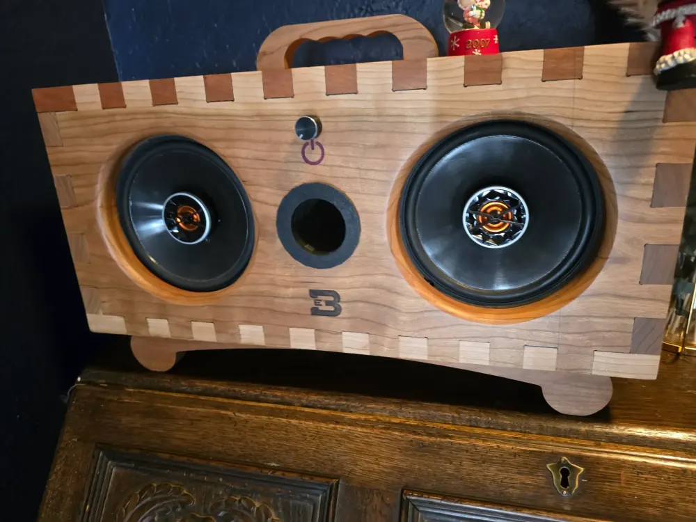 CNC wood speaker enclosure