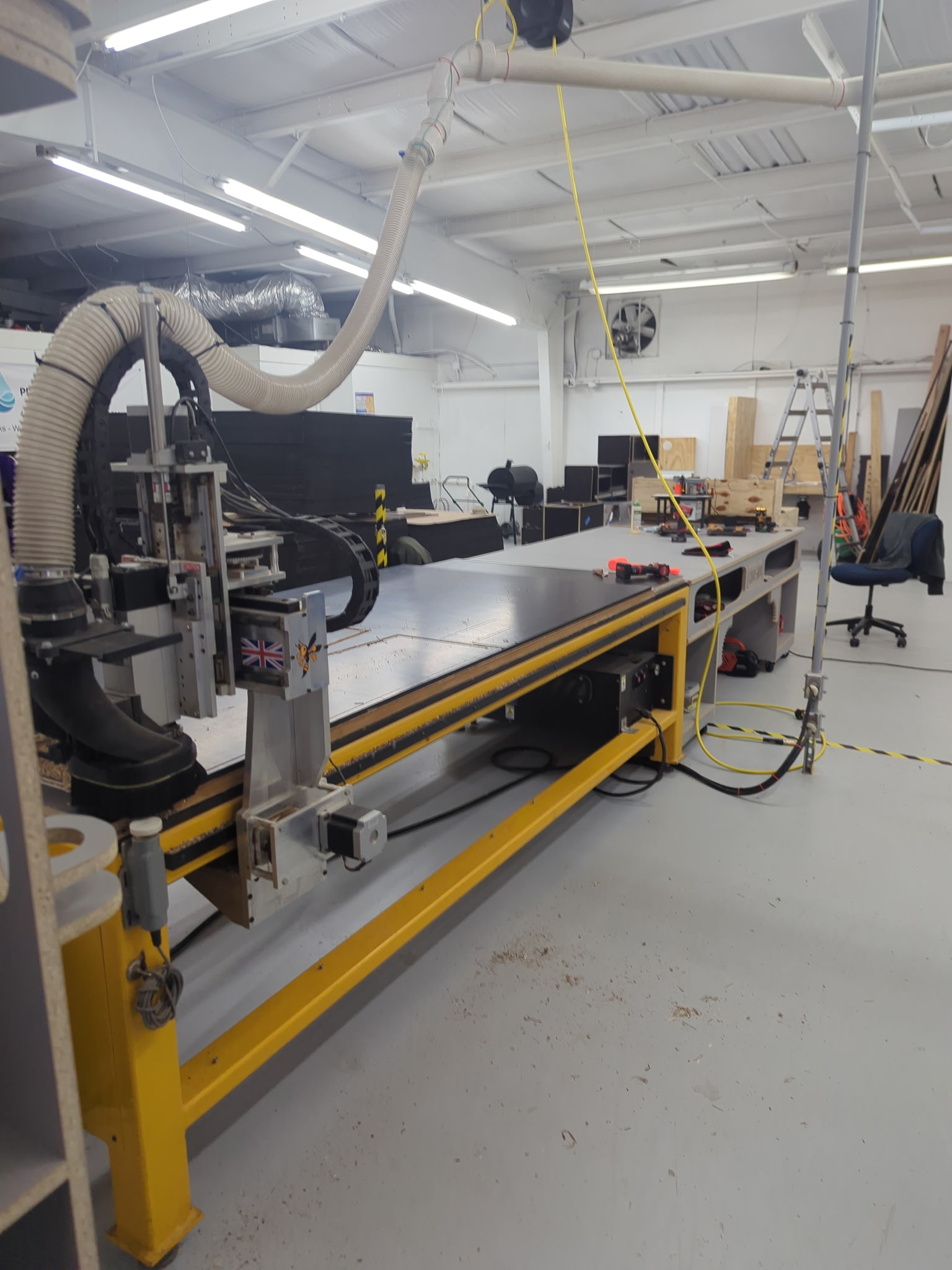EB Woodcraft CAMaster CNC router in the Edmond Oklahoma shop